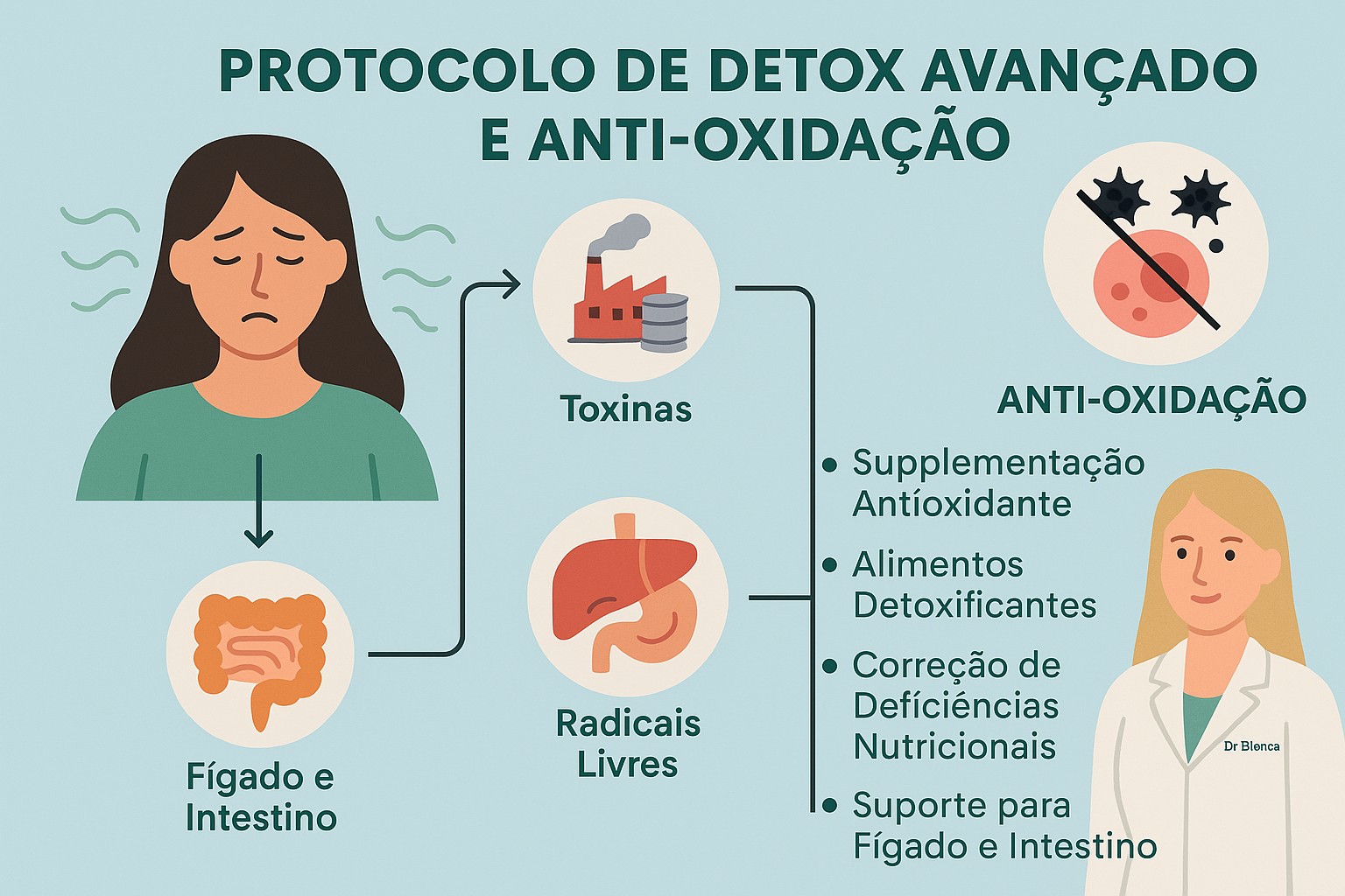 Detox avançado e anti-oxidação